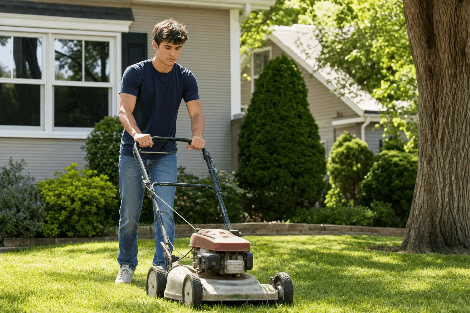 Student lawn care
