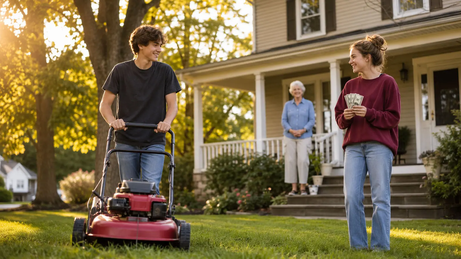 Lawn mowing